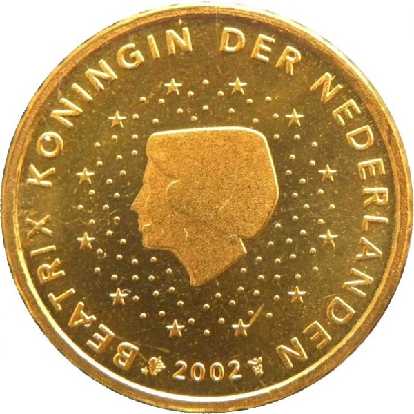 Нидерланды 10 Евро цент (2002) KM#
