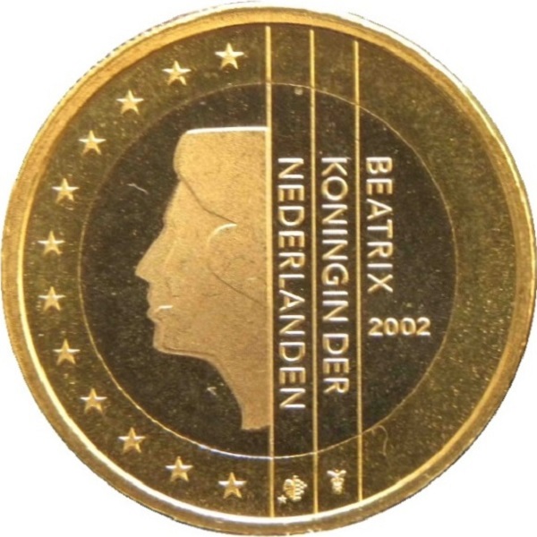 Нидерланды 1 Евро (2002) KM#