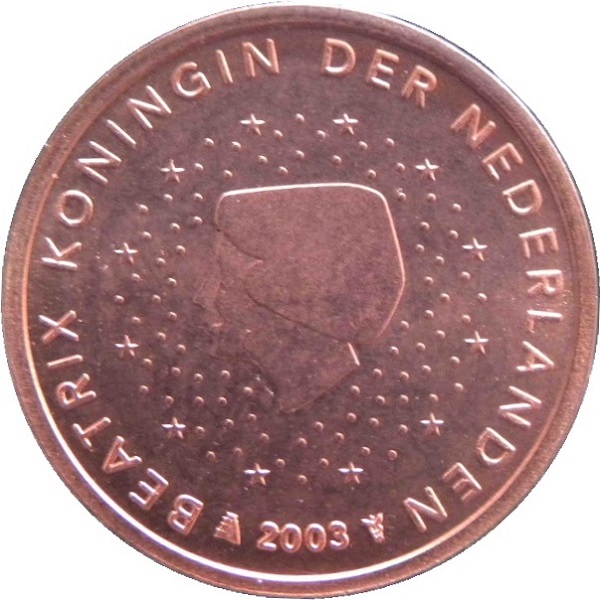 Нидерланды 2 Евро цент (2003) KM#