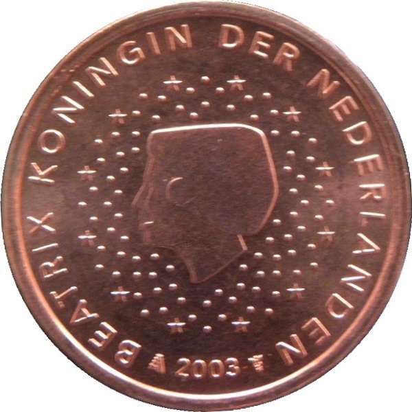Нидерланды 5 Евро цент (2003) KM#