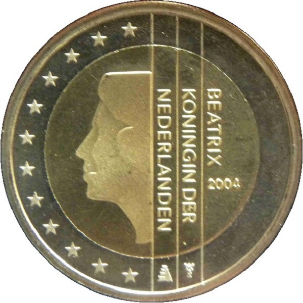 Нидерланды 2 Евро (2004) KM#