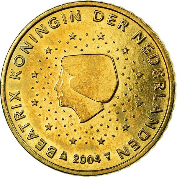 Нидерланды 50 Евро цент (2004) KM#