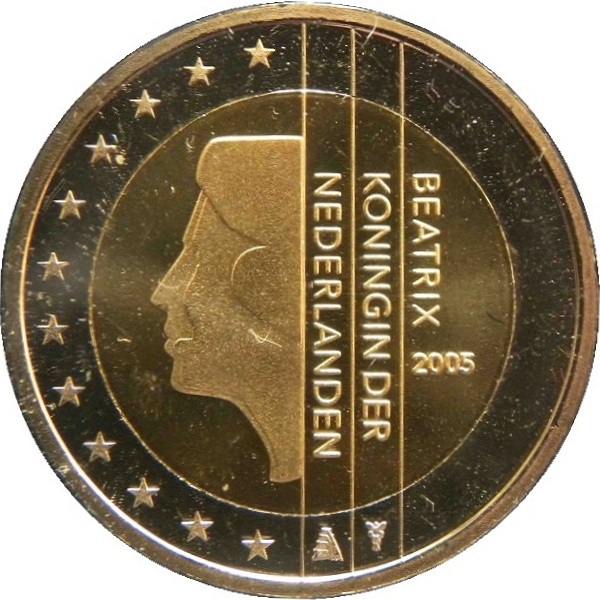 Netherlands 2 Euro (2005) KM#