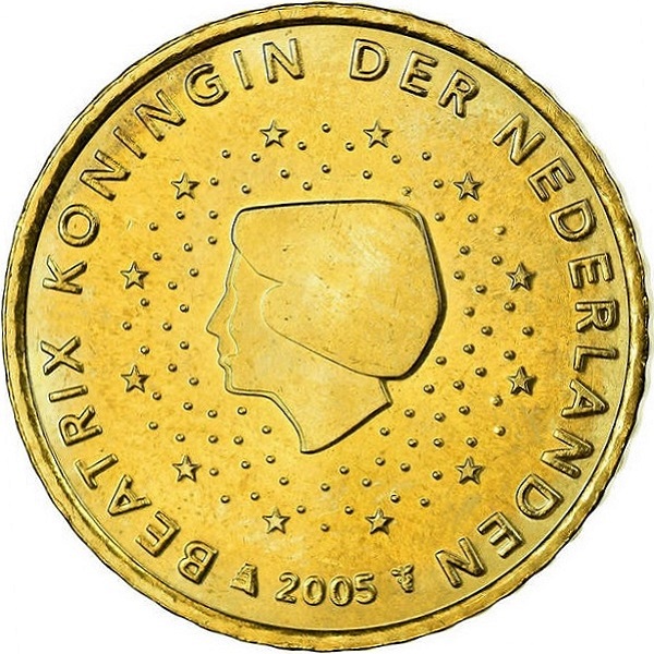 Netherlands 50 Euro cent (2005) KM#