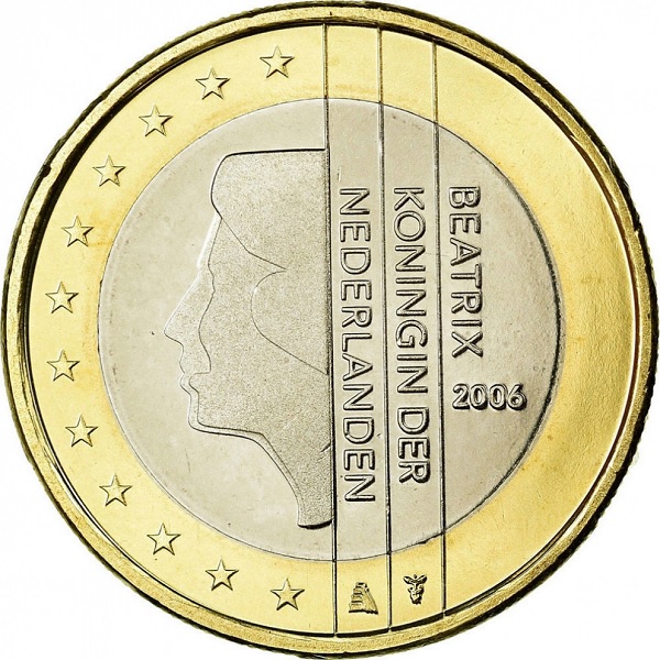 Нидерланды 1 Евро (2006) KM#