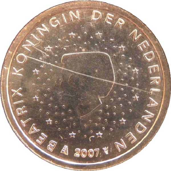 Нидерланды 2 Евро цент (2007) KM#