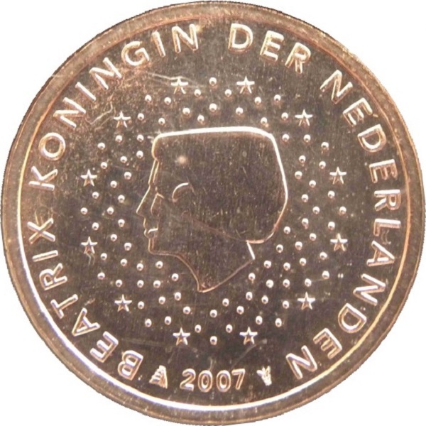 Нидерланды 5 Евро цент (2007) KM#