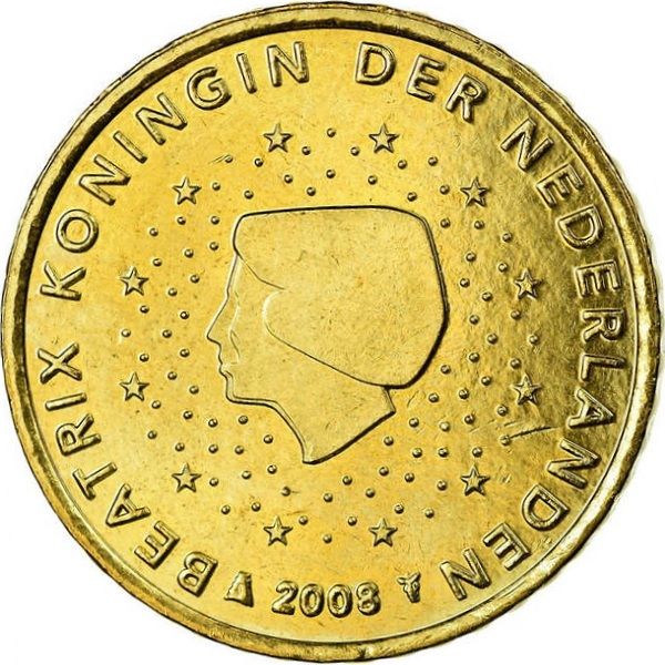 Нидерланды 50 Евро цент (2008) KM#