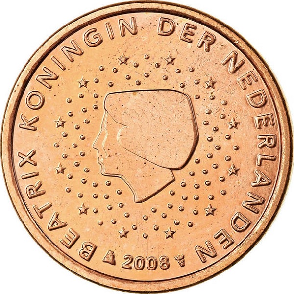 Нидерланды 5 Евро цент (2008) KM#