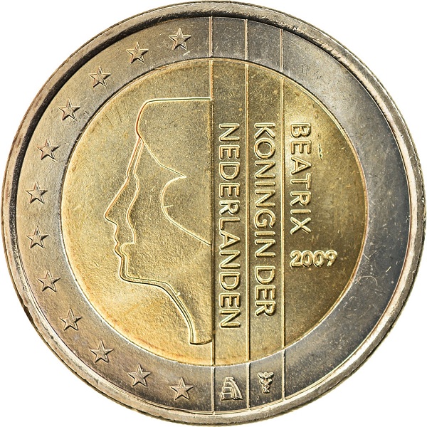 Нидерланды 2 Евро (2009) KM#