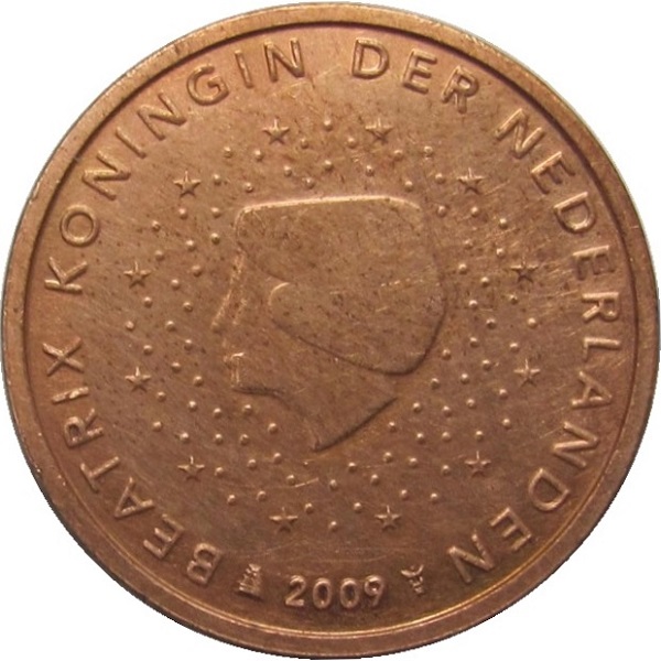 Нидерланды 2 Евро цент (2009) KM#