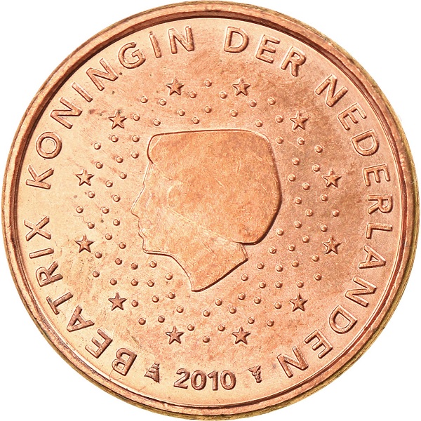 Нидерланды 1 Евро цент (2010) KM#