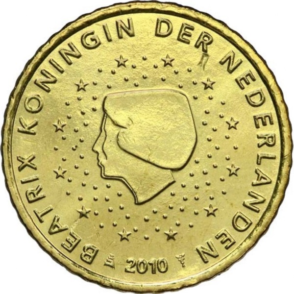 Нидерланды 50 Евро цент (2010) KM#