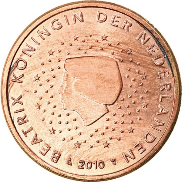 Нидерланды 5 Евро цент (2010) KM#