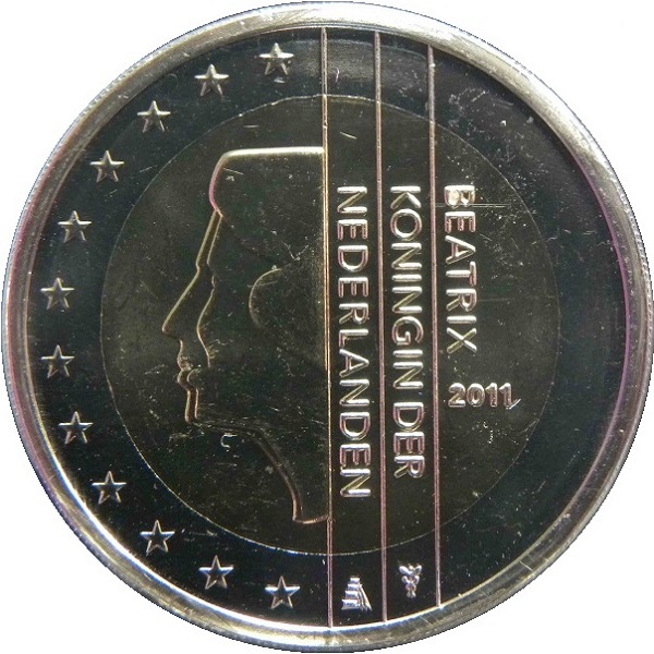 Netherlands 2 Euro (2011) KM#