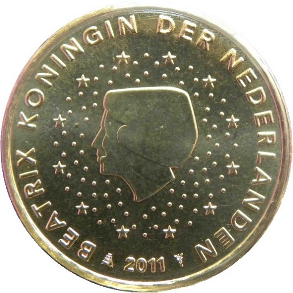 Netherlands 50 Euro cent (2011) KM#