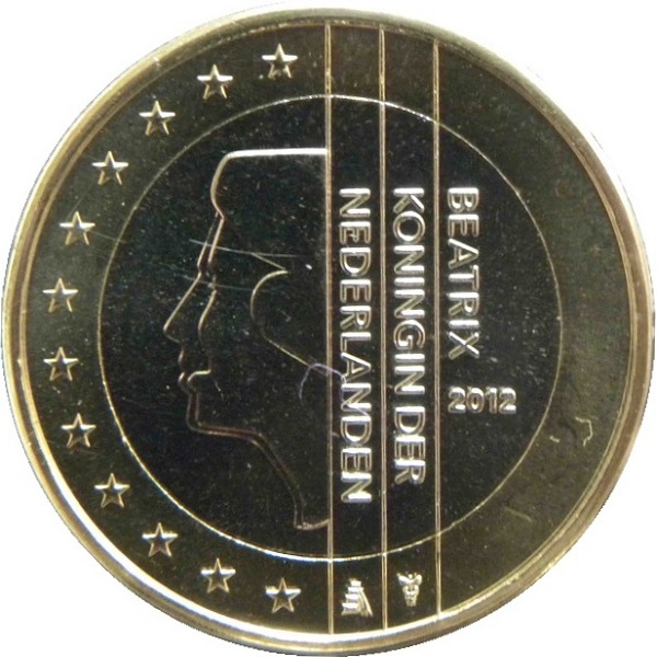 Нидерланды 1 Евро (2012) KM#