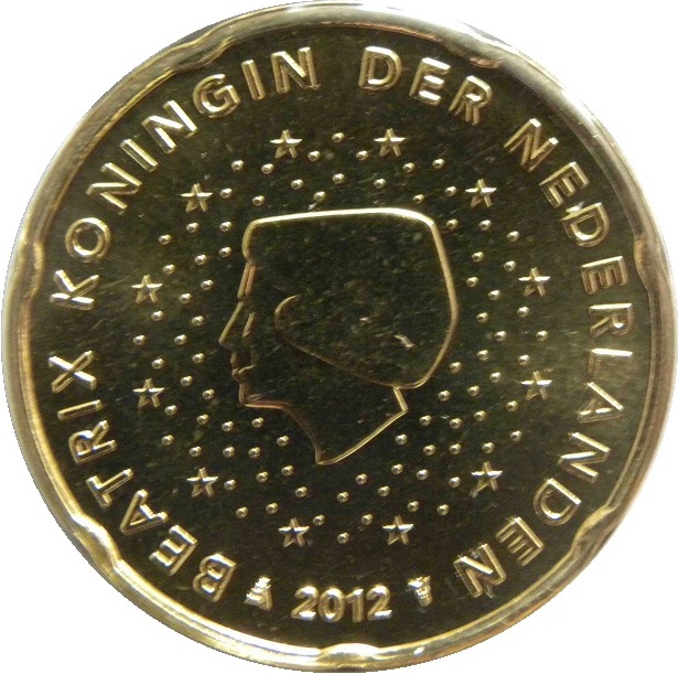 Нидерланды 20 Евро цент (2012) KM#