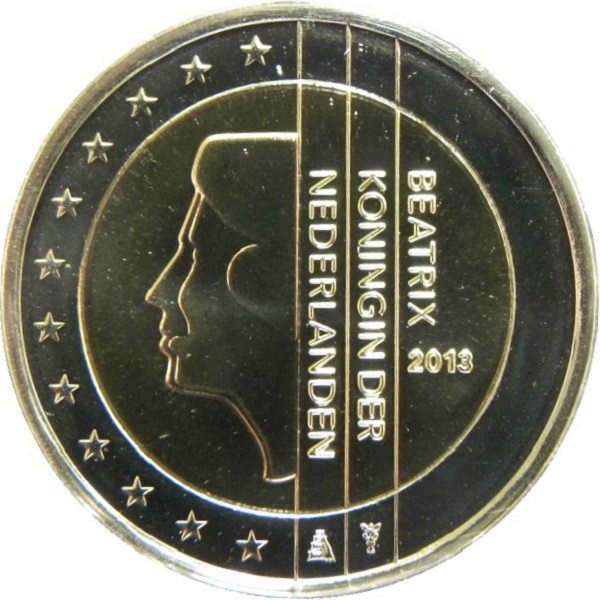 Нидерланды 2 Евро (2013) KM#