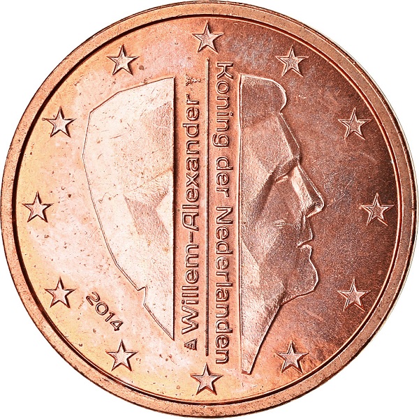 Нидерланды 2 Евро цент (2014) KM#