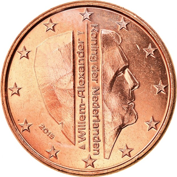 Нидерланды 1 Евро цент (2015) KM#