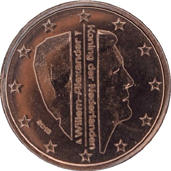 Netherlands 2 Euro cent (2015) KM#