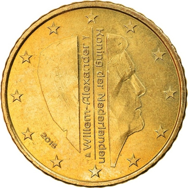 Netherlands 50 Euro cent (2015) KM#