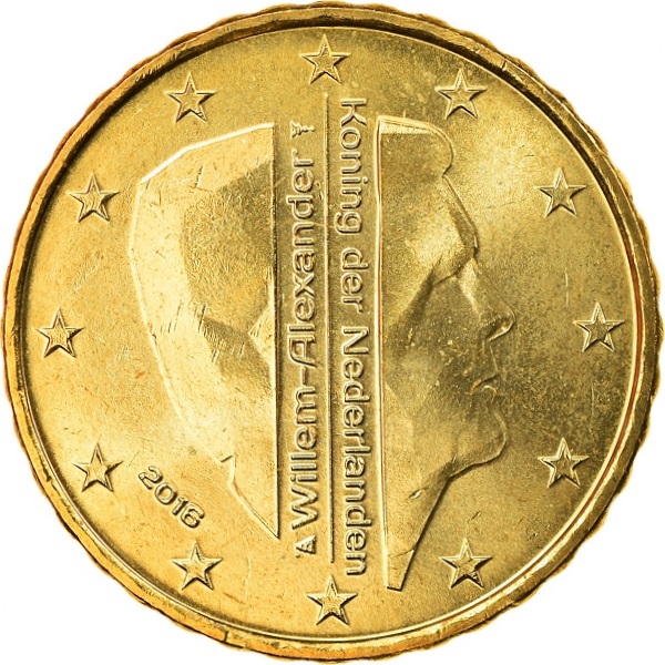 Netherlands 10 Euro cent (2016) KM#