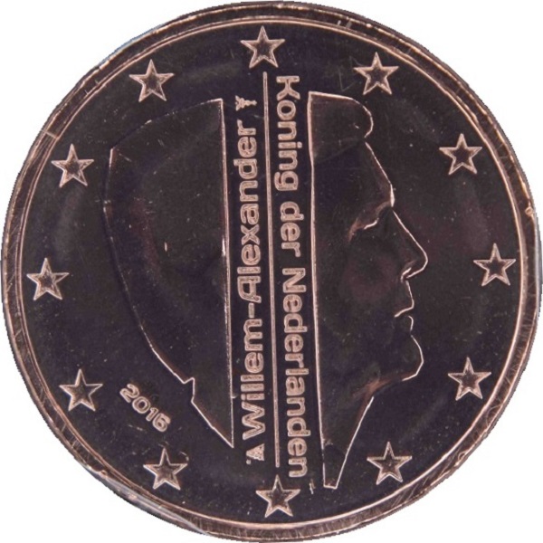 Нидерланды 1 Евро цент (2016) KM#
