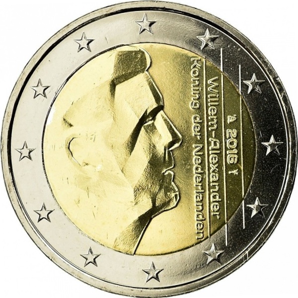Netherlands 2 Euro (2016) KM#