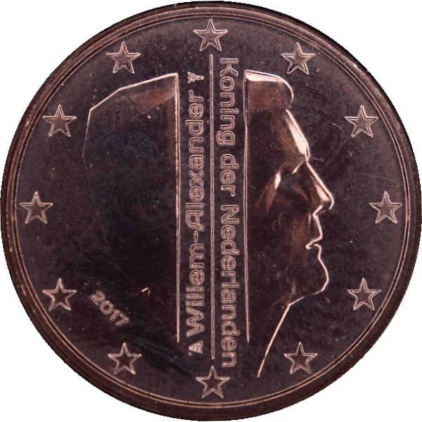 Нидерланды 1 Евро цент (2017) KM#