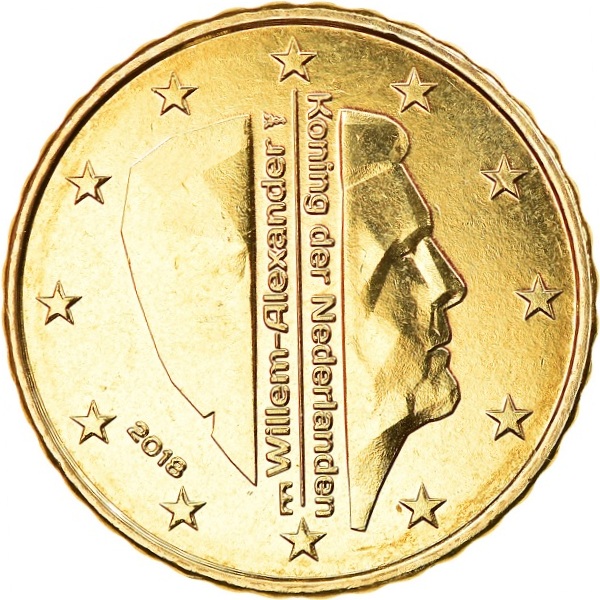 Нидерланды 10 Евро цент (2018) KM#