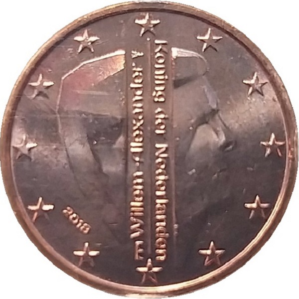 Нидерланды 1 Евро цент (2018) KM#