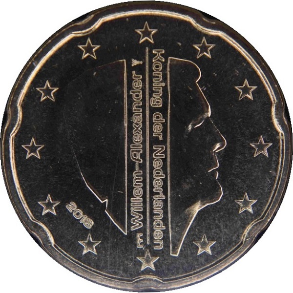 Нидерланды 20 Евро цент (2018) KM#