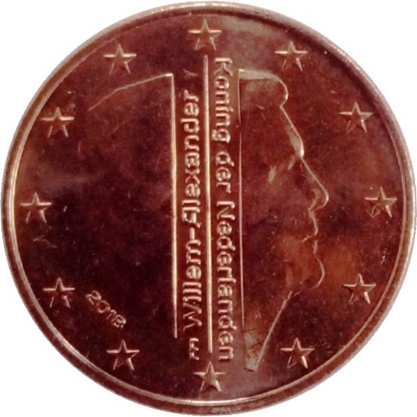 Нидерланды 5 Евро цент (2018) KM#