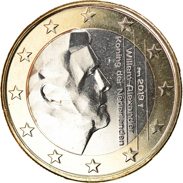 Netherlands 1 Euro (2019) KM#