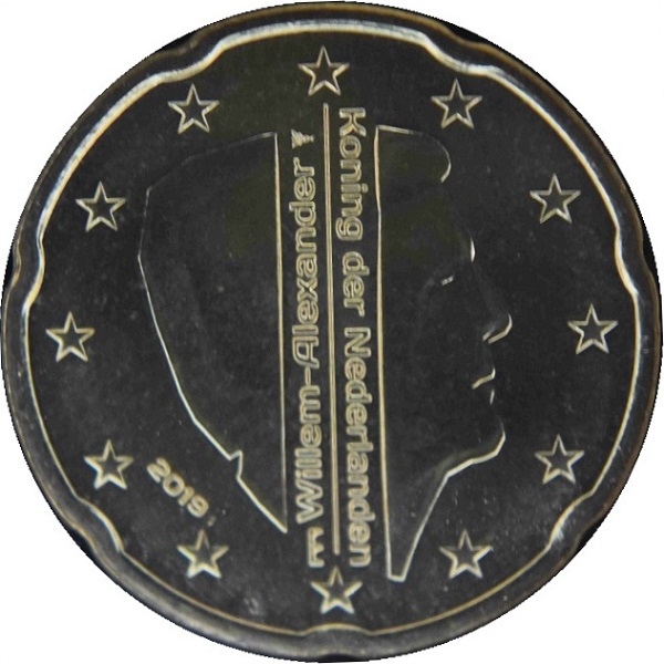 Нидерланды 20 Евро цент (2019) KM#