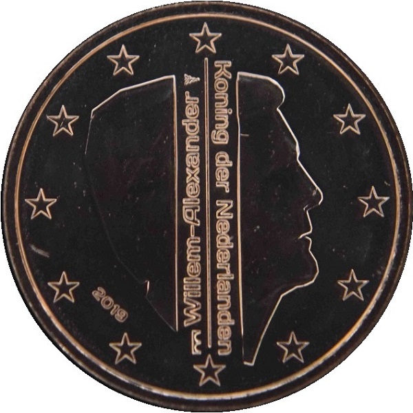 Netherlands 2 Euro cent (2019) KM#