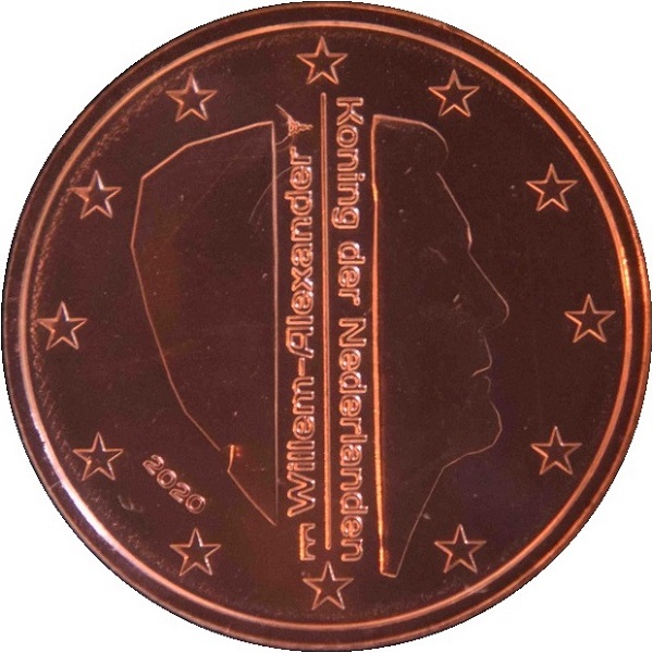 Нидерланды 2 Евро цент (2020) KM#