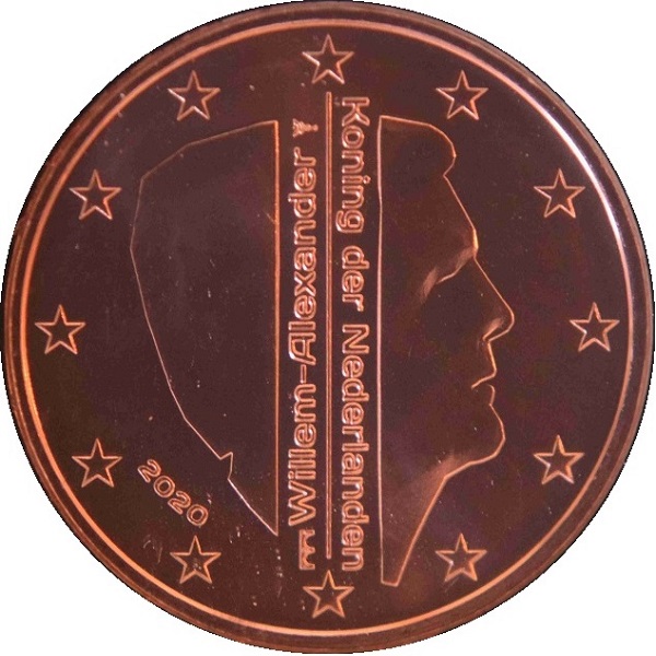 Нидерланды 5 Евро цент (2020) KM#