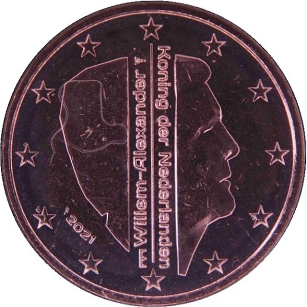 Нидерланды 5 Евро цент (2021) KM#
