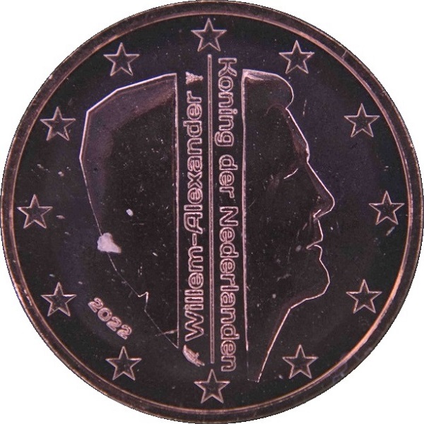 Нидерланды 1 Евро цент (2022) KM#