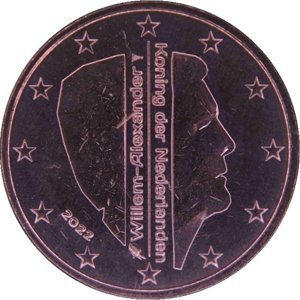 Нидерланды 5 Евро цент (2022) KM#