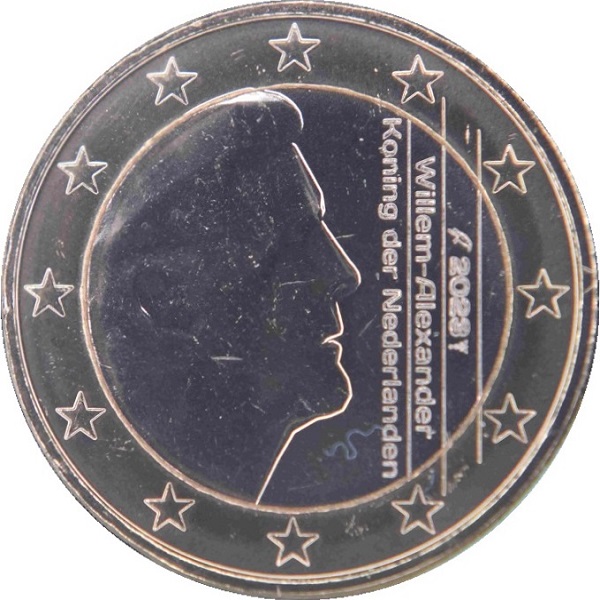 Нидерланды 1 Евро (2023) KM#