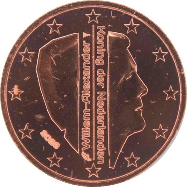 Нидерланды 1 Евро цент (2023) KM#