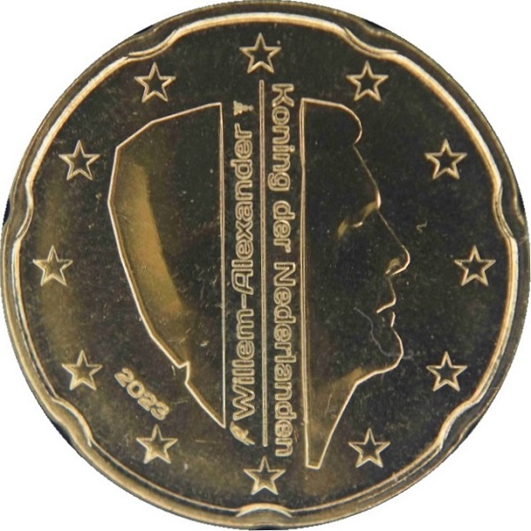 Нидерланды 20 Евро цент (2023) KM#