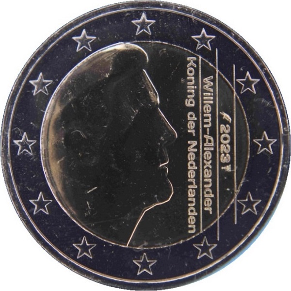 Нидерланды 2 Евро (2023) KM#