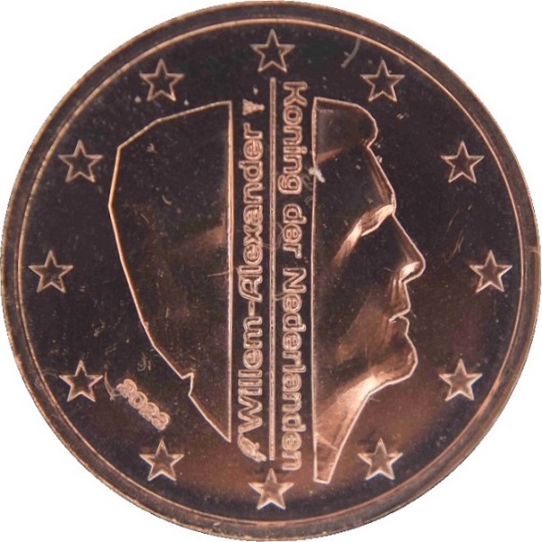 Нидерланды 2 Евро цент (2023) KM#