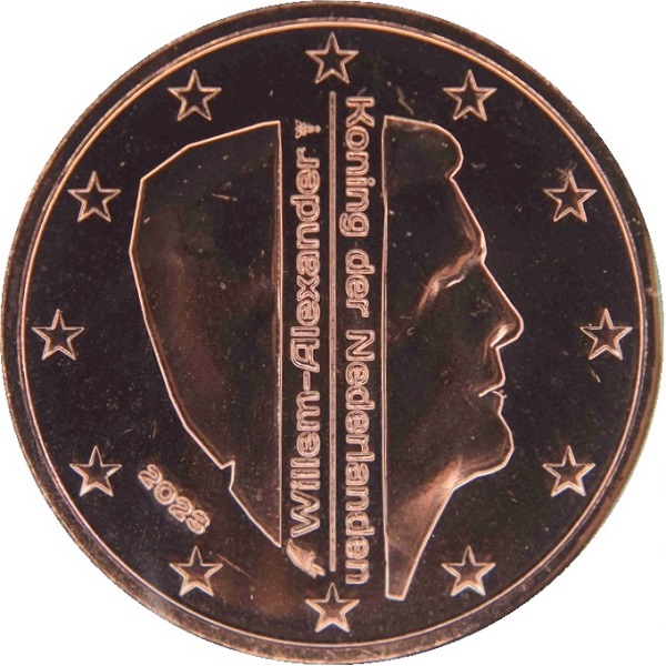 Нидерланды 5 Евро цент (2023) KM#