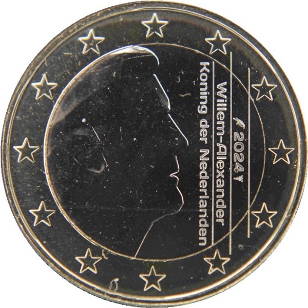 Нидерланды 1 Евро (2024) KM#